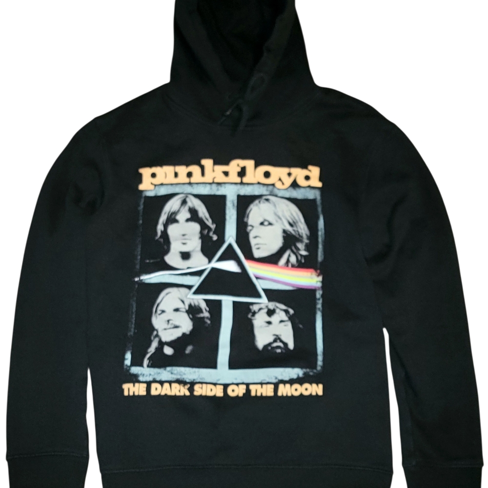 Pink Floyd 'The Dark Side of the Moon' Black Graphic Sweater Hoodie Rock N Roll